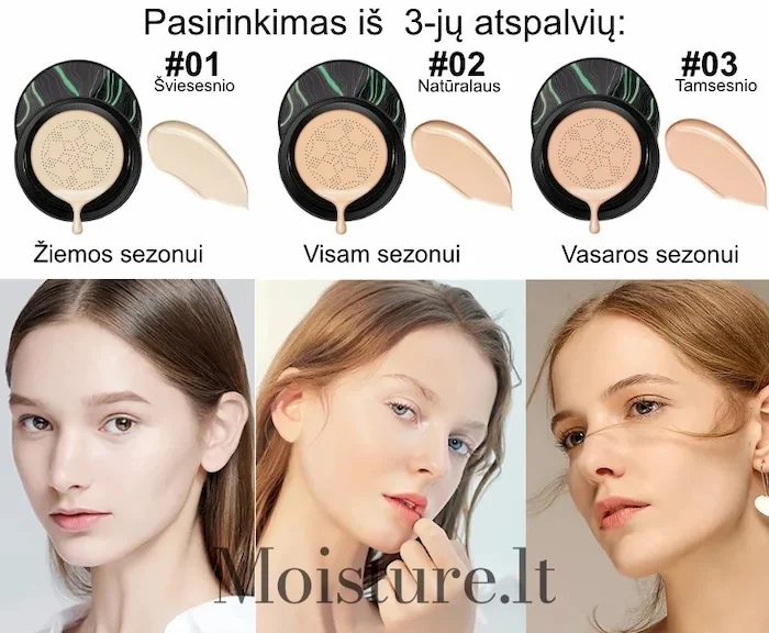 3 Vnt. Moisture Maskuojančio Daugiafunkcinio CC Kremo Moisture.lt 5