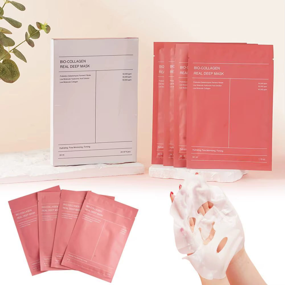 Lakštinė veido kaukė su kolagenu, BIO-COLLAGEN REAL DEEP MASK Moisture.lt 20