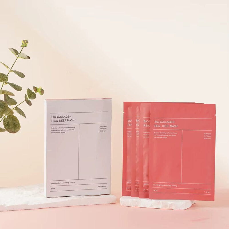 Lakštinė veido kaukė su kolagenu, BIO-COLLAGEN REAL DEEP MASK